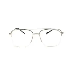 Silver Half-frame Turban Fit Eyeglasses