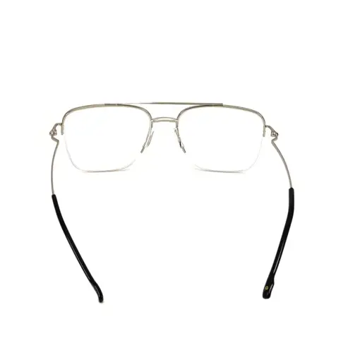 Silver Half-frame Turban Fit Eyeglasses