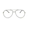 Silver-Black Fix-pad Turban Fit Eyeglasses