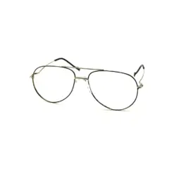 Silver-Black Fix-pad Turban Fit Eyeglasses