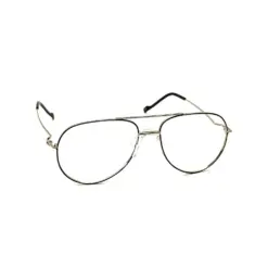 Silver-Black Fix-pad Turban Fit Eyeglasses
