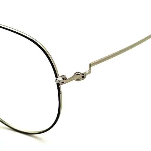 Silver-Black Fix-pad Turban Fit Eyeglasses