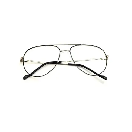 Silver-Black Fix-pad Turban Fit Eyeglasses