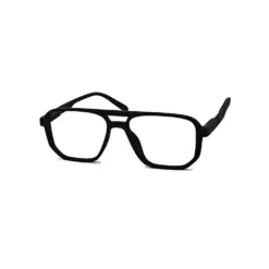 Black Compact Clip-on Eyeglasses