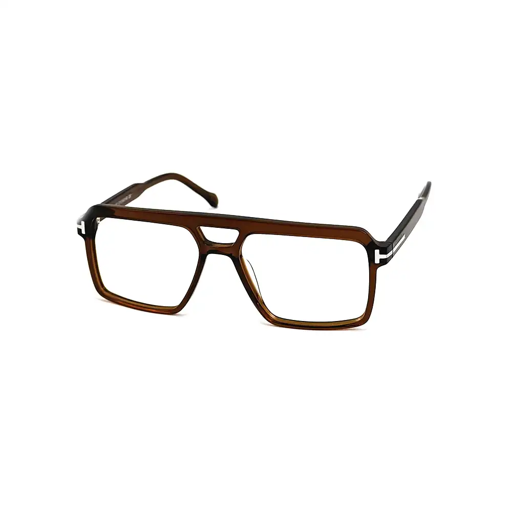 Brown Bold Pilot Eyeglasses - 56322 2 Buy Brown Bold Pilot Eyeglasses Online