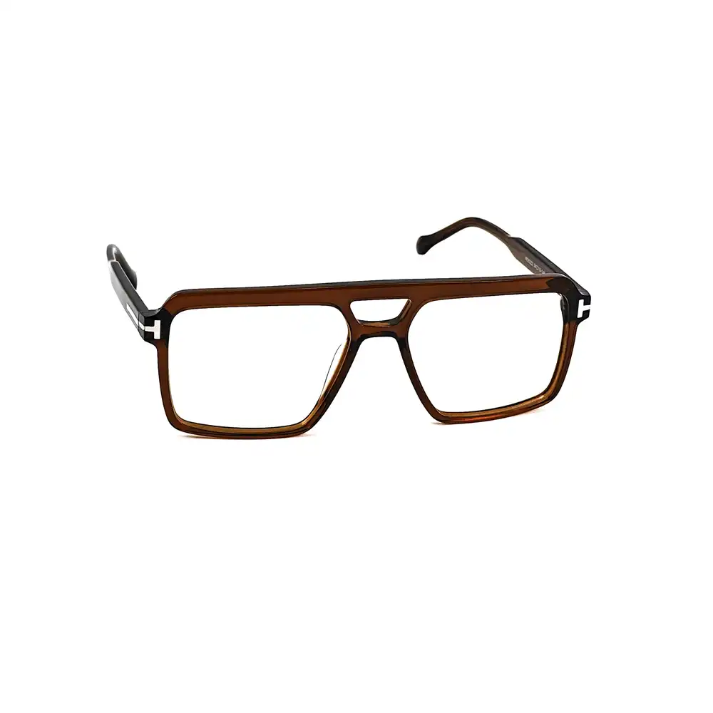 Brown Bold Pilot Eyeglasses - 56322 3 Buy Brown Bold Pilot Eyeglasses Online