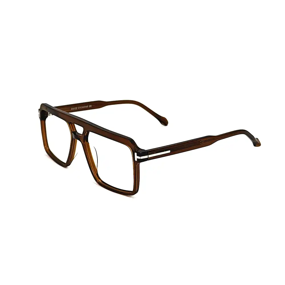 Brown Bold Pilot Eyeglasses - 56322 4 Buy Brown Bold Pilot Eyeglasses Online