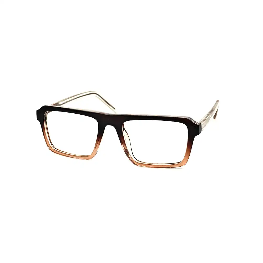 Modern Brown Dual Tone Eyeglasses - 252801 2 Buy Modern Brown Dual Tone Eyeglasses Online