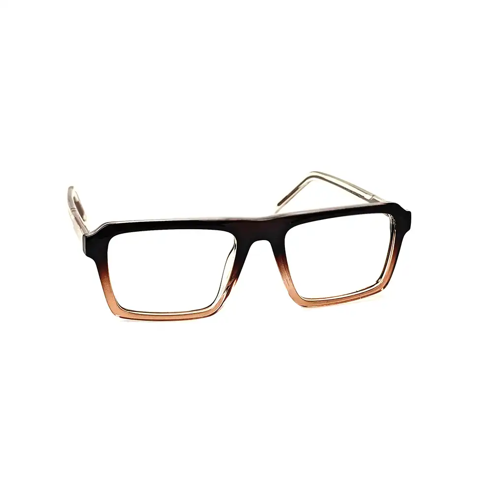 Modern Brown Dual Tone Eyeglasses - 252801 3 Buy Modern Brown Dual Tone Eyeglasses Online