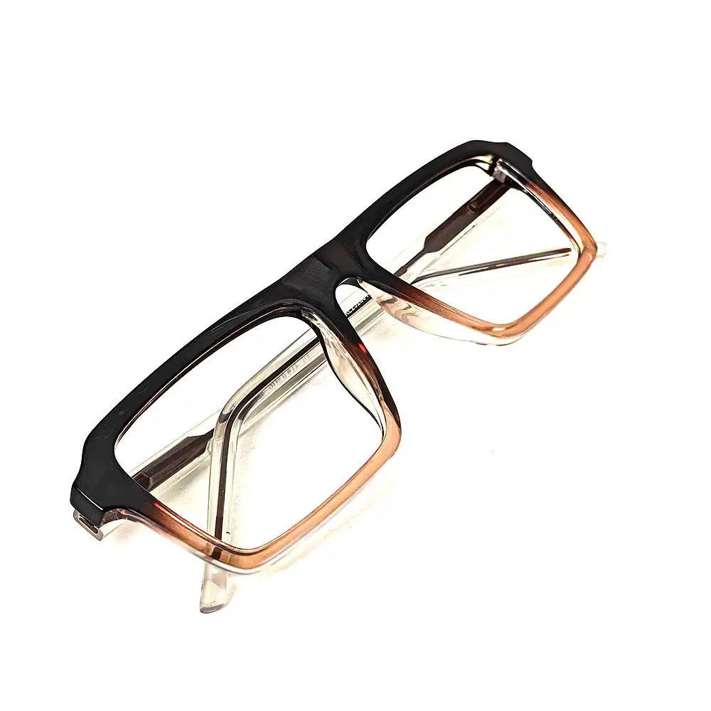 Modern Brown Dual Tone Eyeglasses - 252801 7 Buy Modern Brown Dual Tone Eyeglasses Online