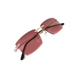 Wine Rimless Turban Fit Sunglasses - 4199s 10 Buy Wine Rimless Turban Fit Sunglasses Online