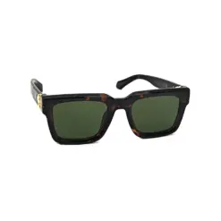 Daniel Morris Leopard Wayfarer Sunglasses