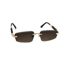 Latest Brown Rimless Sunglasses online