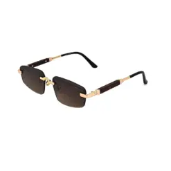 Latest Brown Rimless Sunglasses online