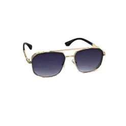 Latest Golden-Black Aviator Sunglasses