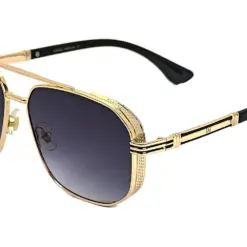 Latest Golden-Black Aviator Sunglasses