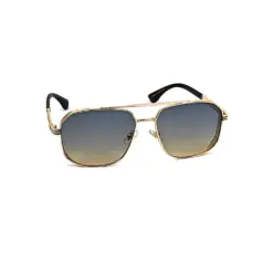 Latest Golden-Grey Aviator Sunglasses -35044 10 Golden-Grey Aviator Sunglasses Online