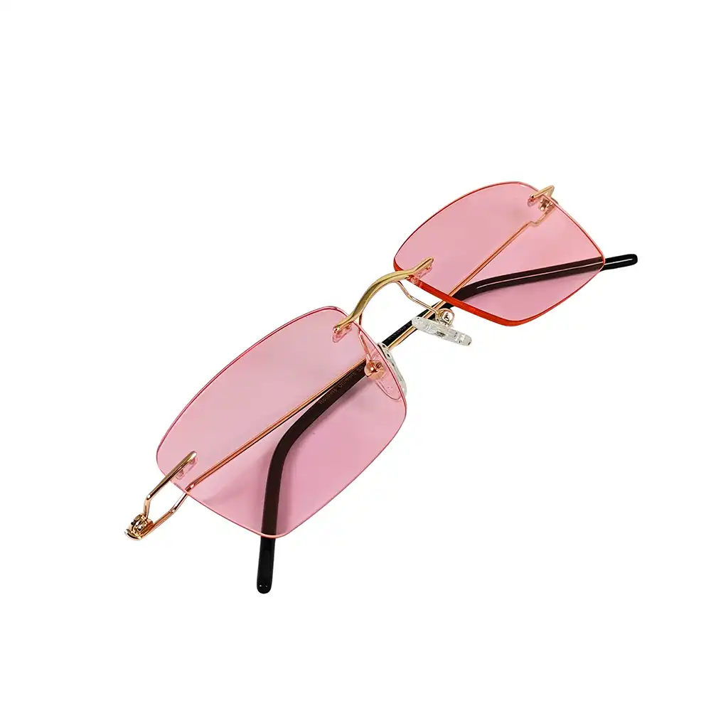 Wine Rimless Turban Fit Sunglasses - 4186s 3 Wine Rimless Turban Fit Sunglasses