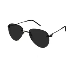 Black Turban Fit Aviator Sunglasses