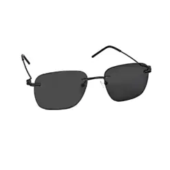 Black Turban Fit Rimless Sunglasses - 4221S 10 bLACK Turban Fit Rimless Sunglasses
