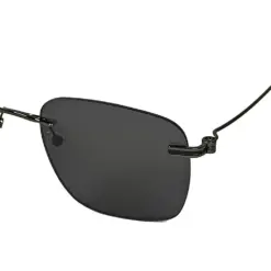 Black Turban Fit Rimless Sunglasses - 4221S 12 bLACK Turban Fit Rimless Sunglasses