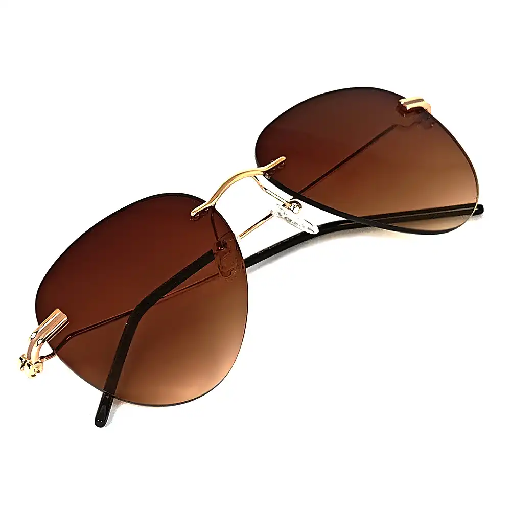 Brown Turban Fit Aviator Sunglasses - 4220s 7 BrownTurban Fit Aviator Sunglasses