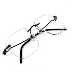 Brown Turban fit Rimless Eyeglasses - 4221