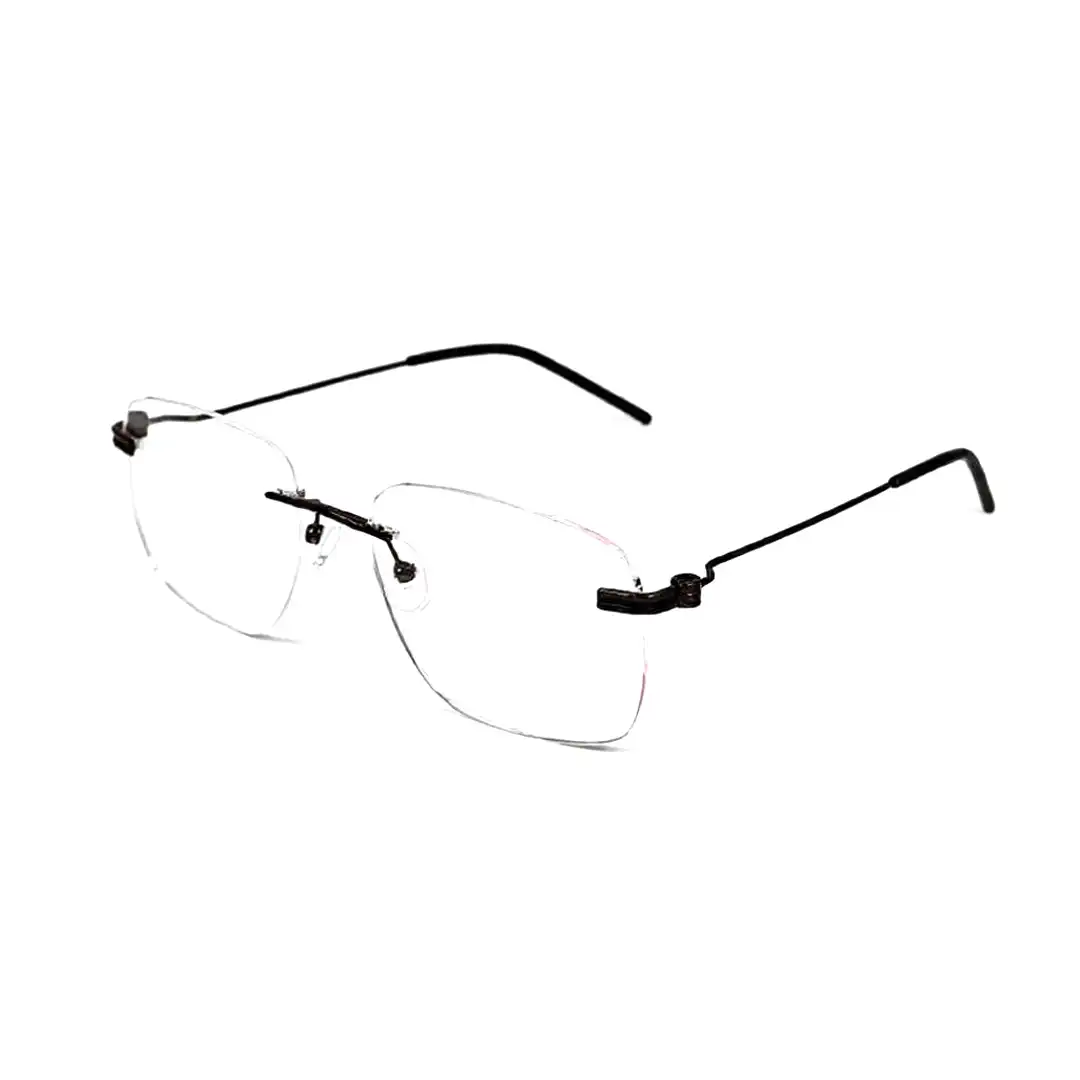 Brown Turban fit Rimless Eyeglasses - 4221 1 Brown Turban fit Rimless Eyeglasses