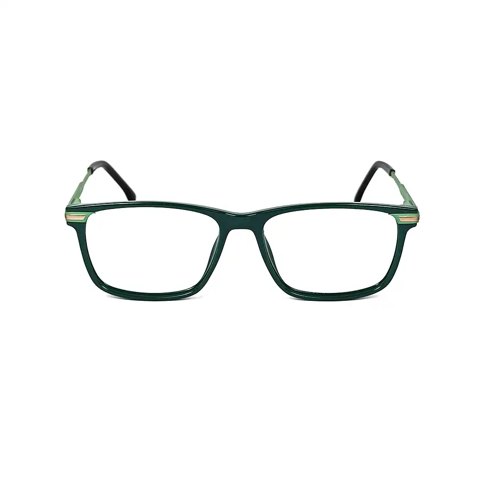 Compact Modern Green Eyeglasses - 130009 2 Buy Compact Modern Green Eyeglasses Online