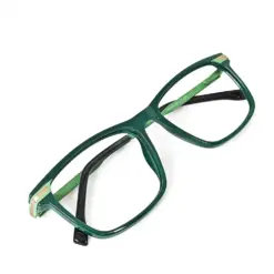 Compact Modern Green Eyeglasses - 130009 15 Buy Compact Modern Green Eyeglasses Online