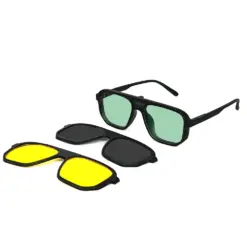 Buy Electric Green Clip-on Eyeglasses Online