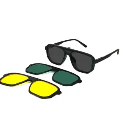 Buy Electric Green Clip-on Eyeglasses Online