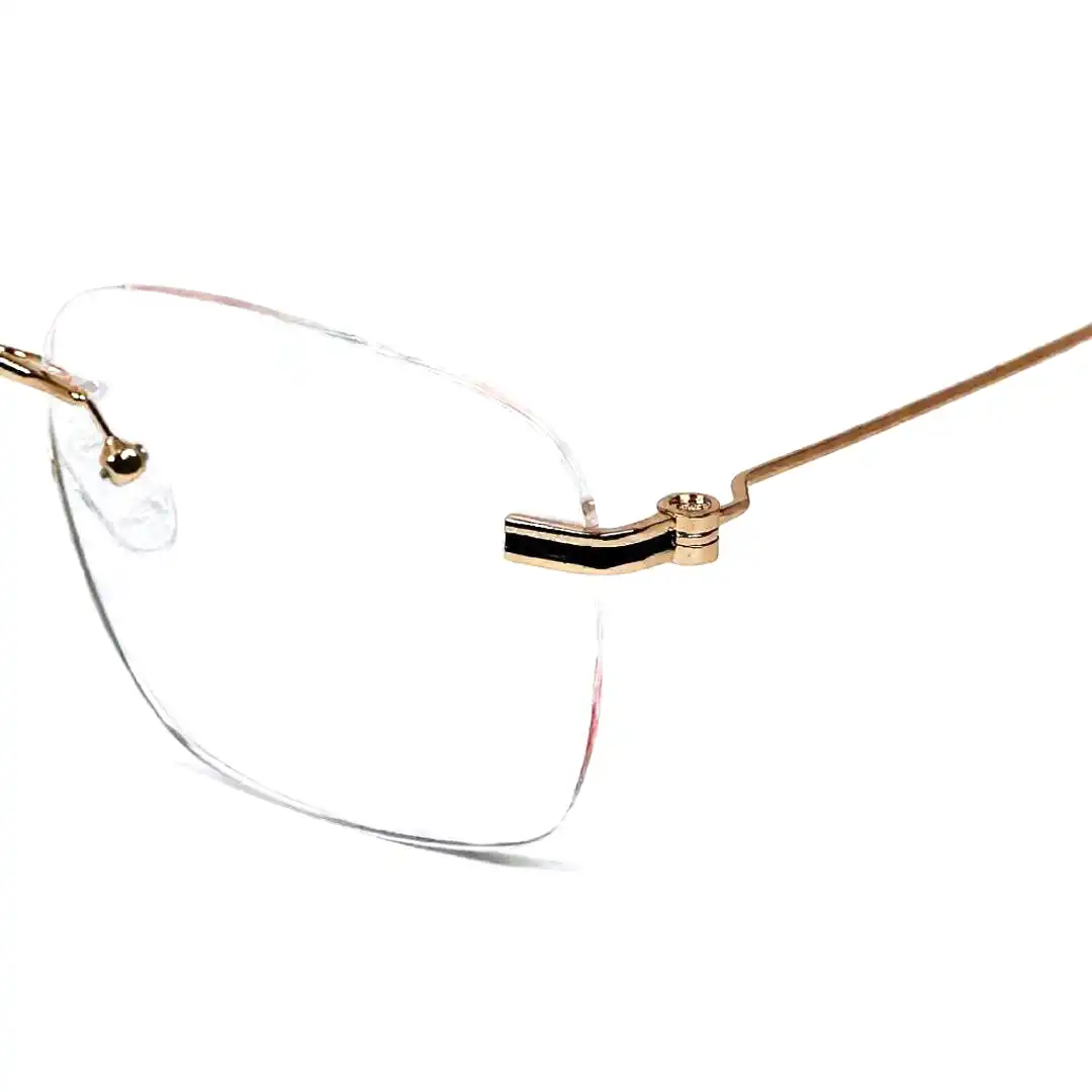 Golden Turban fit Rimless Eyeglasses - 4221 5 Buy Golden Turban fit Rimless Eyeglasses Online