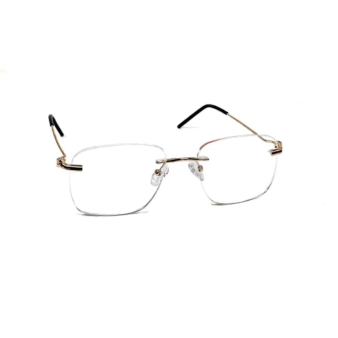 Golden Turban fit Rimless Eyeglasses - 4221 3 Buy Golden Turban fit Rimless Eyeglasses Online