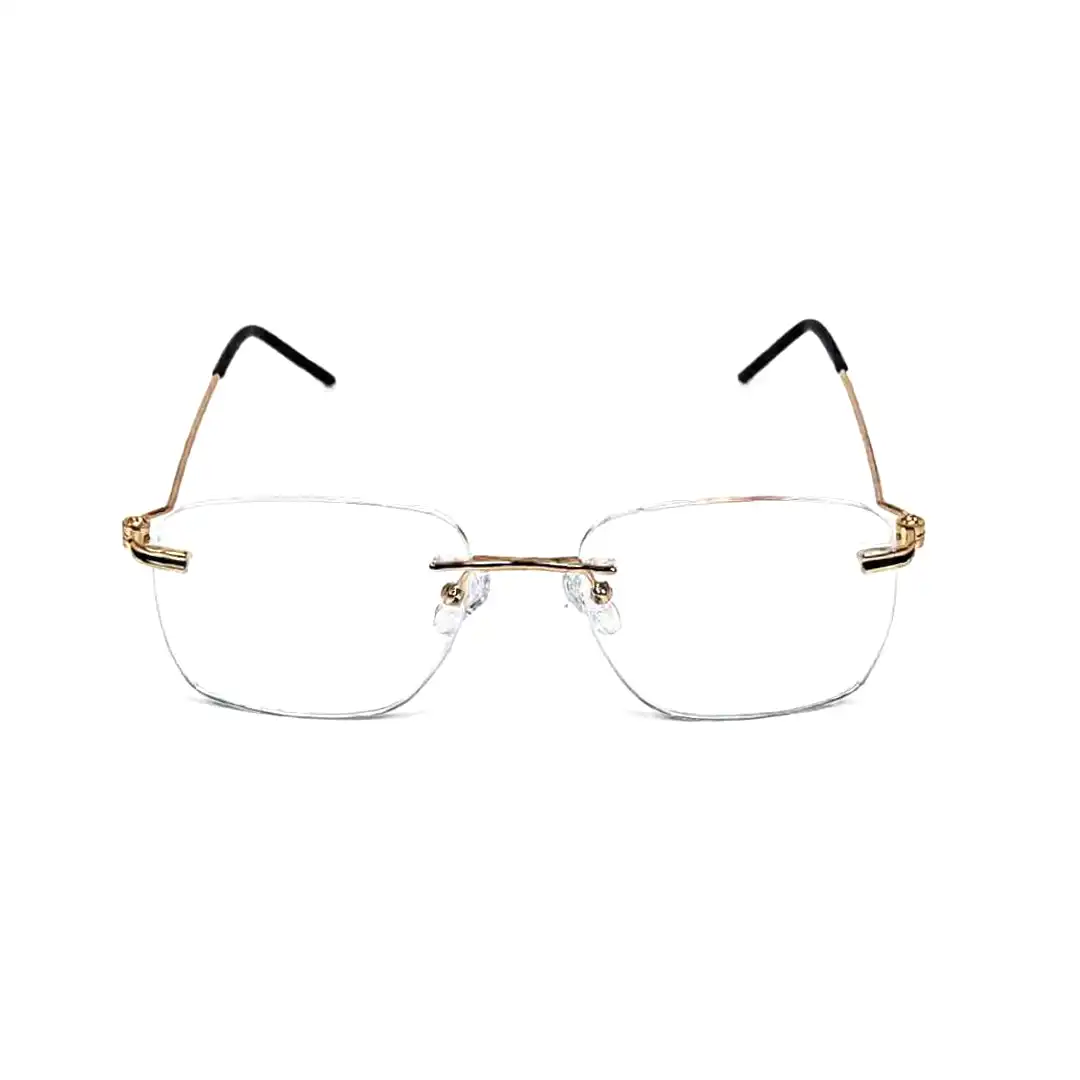 Golden Turban fit Rimless Eyeglasses - 4221 2 Buy Golden Turban fit Rimless Eyeglasses Online