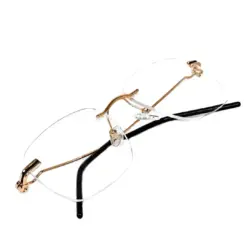 Golden Turban fit Rimless Eyeglasses - 4221 13 Buy Golden Turban fit Rimless Eyeglasses Online