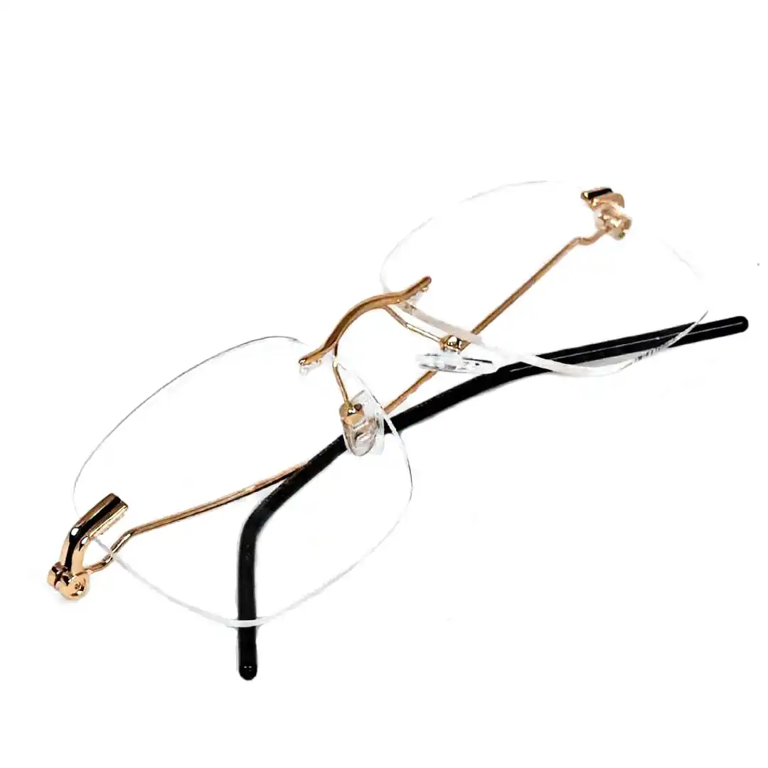Golden Turban fit Rimless Eyeglasses - 4221 7 Buy Golden Turban fit Rimless Eyeglasses Online