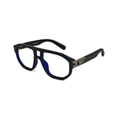 Buy Swiss Black Blue Modern Eyeglasses Online