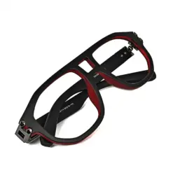 Buy Swiss Black Red Modern Eyeglasses Online