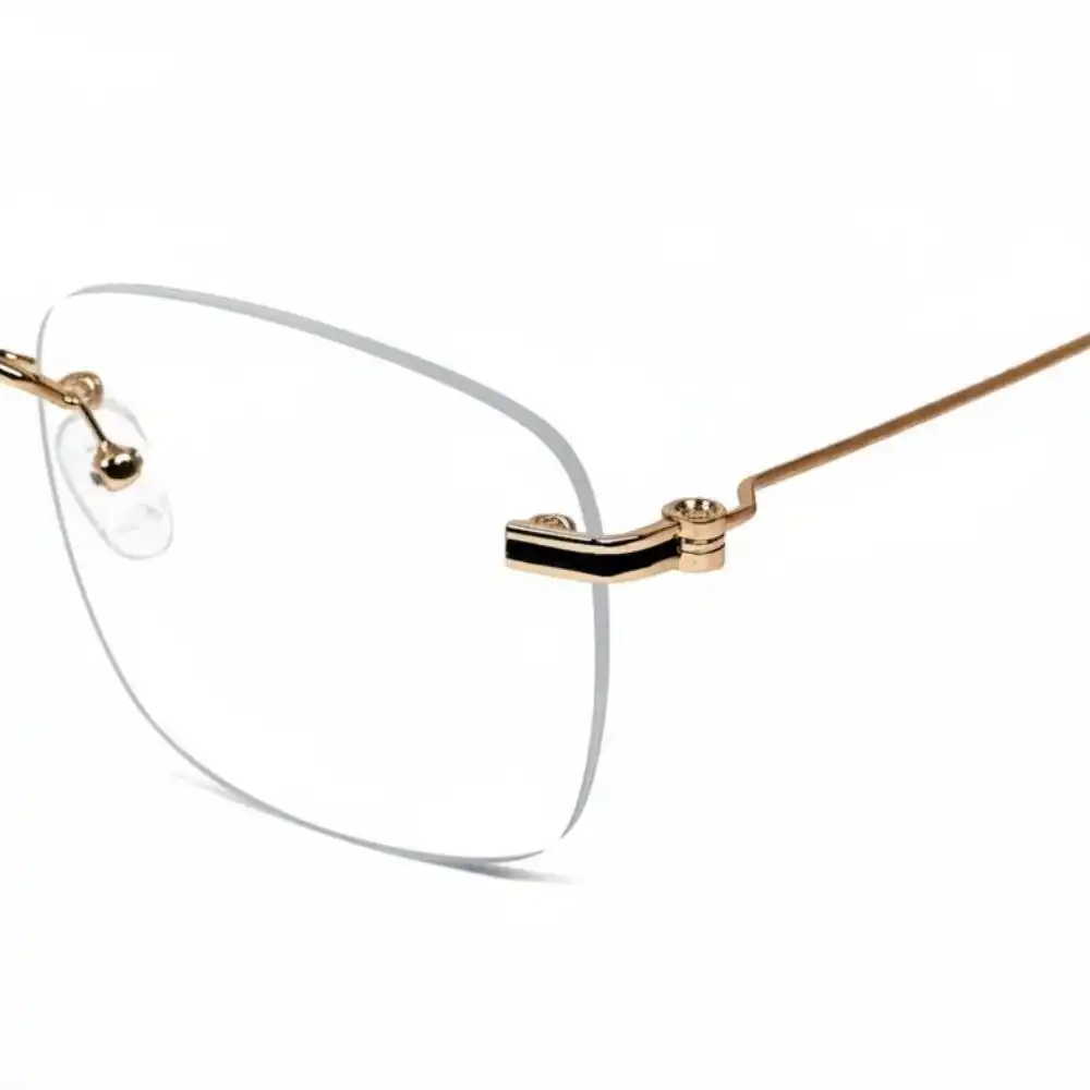Golden Turban fit Rimless Eyeglasses - 4221 6 Buy Golden Turban fit Rimless Eyeglasses Online