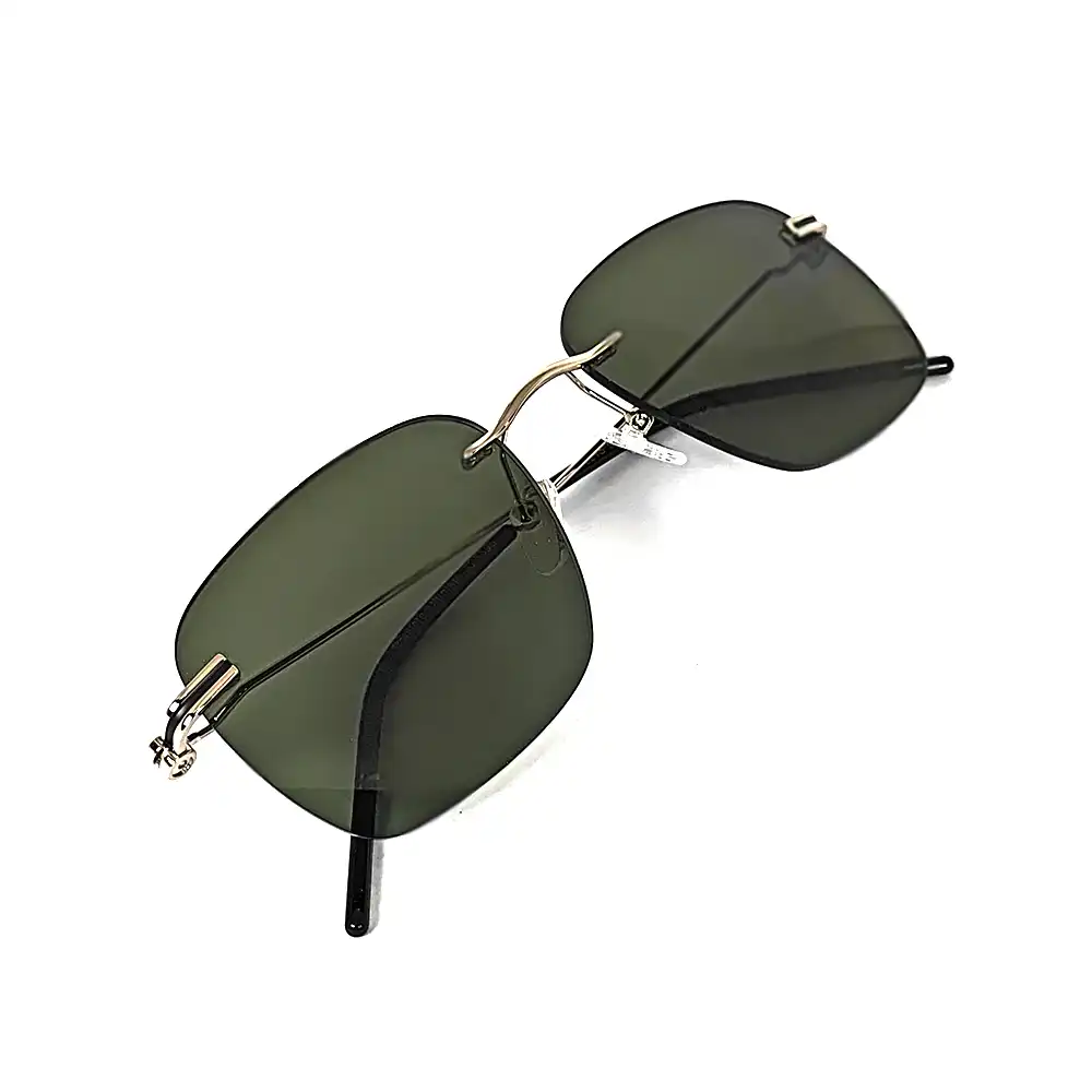 Green Turban Fit Rimless Sunglasses - 4221S 7 Green Turban Fit Rimless Sunglasses