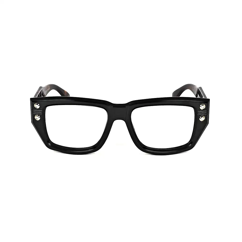 Modern Black Bold Eyeglasses - 6007 2 Modern Black Bold Eyeglasses online at chashmah.com