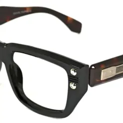 Modern Black Bold Eyeglasses - 6007 13 Modern Black Bold Eyeglasses online at chashmah.com
