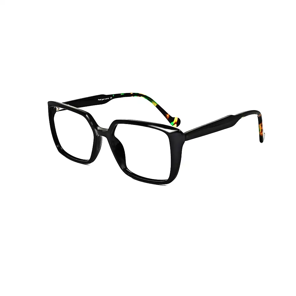 Modern Style Black Eyeglasses - 156017 1 Modern Style Black Eyeglasses