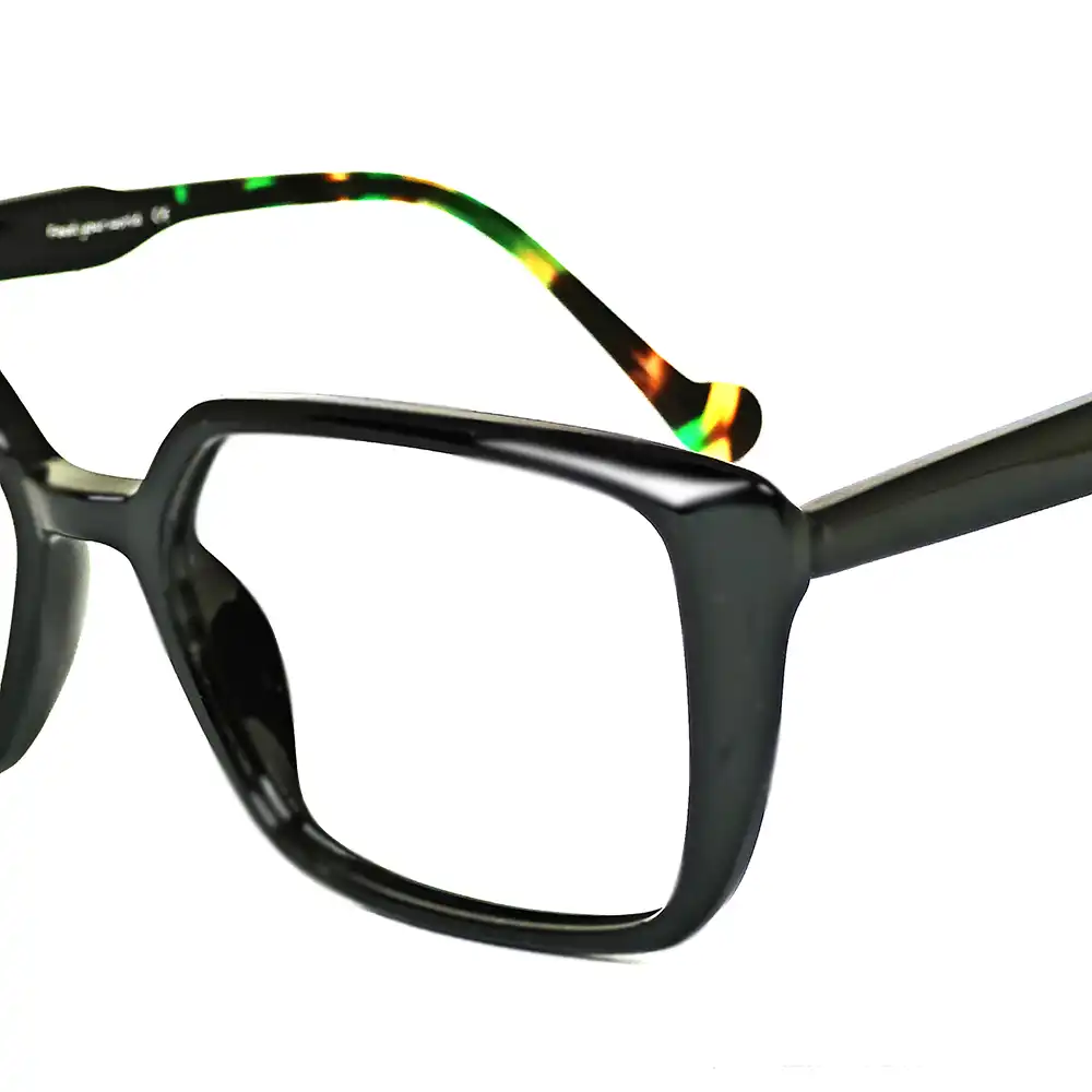 Modern Style Black Eyeglasses - 156017 5 Modern Style Black Eyeglasses