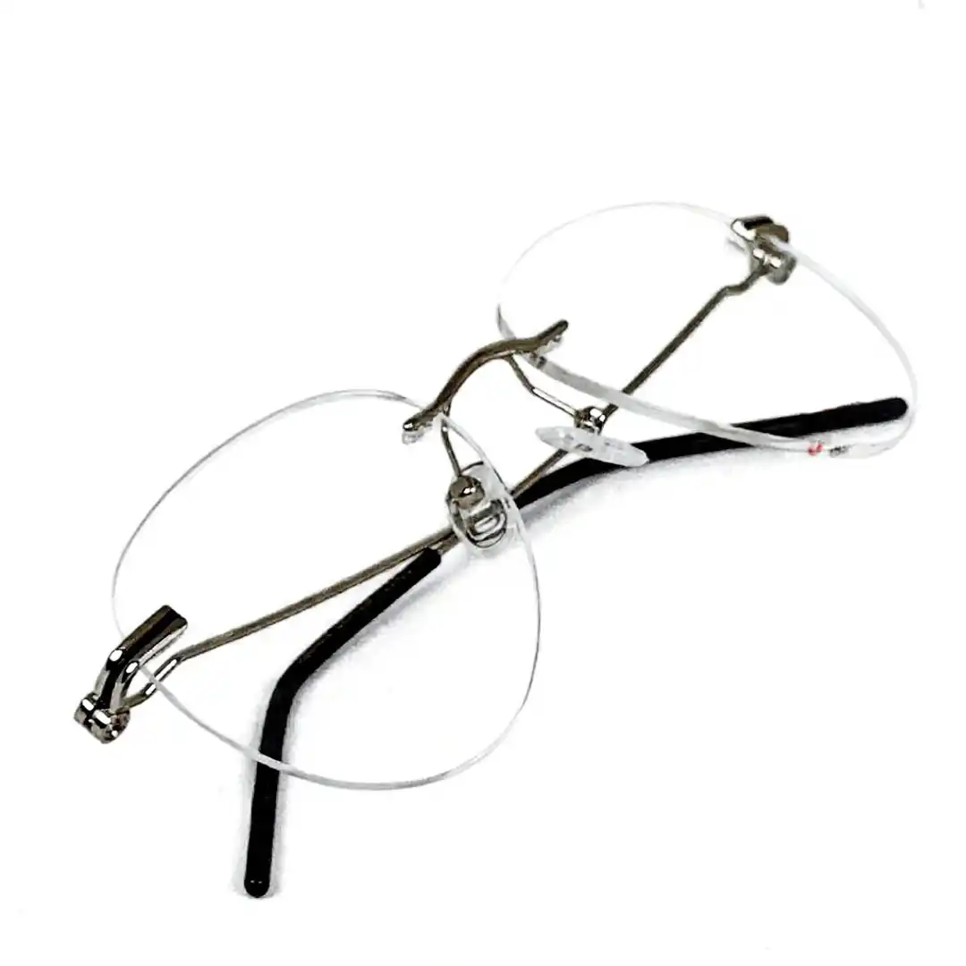 Silver Turban fit Rimless Aviator - 4220 7 Silver Turban fit Rimless Aviator