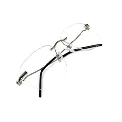 Silver Turban fit Rimless Eyeglasses - 4221 13 Silver Turban fit Rimless Eyeglasses