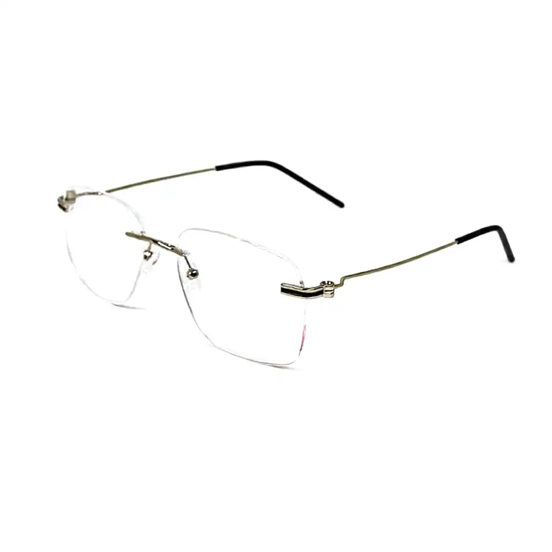 Silver Turban fit Rimless Eyeglasses - 4221 1 Silver Turban fit Rimless Eyeglasses