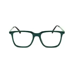 Square Modern Green Eyeglasses