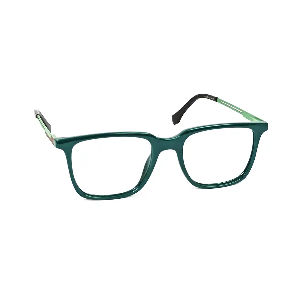 Square Modern Green Eyeglasses - 130006 3 Square Modern Green Eyeglasses